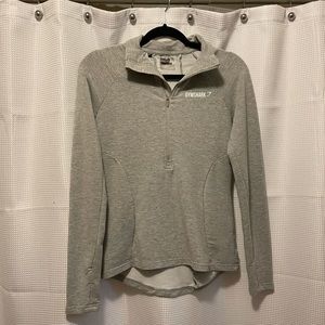 Grey Gymshark Half Zip